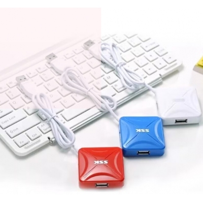 SSK飚王鋒火SHU027 USB 2.0 HUB一拖四集線器4口烽火分線器